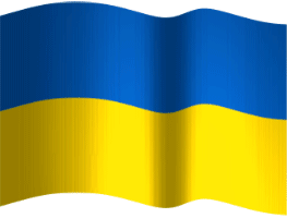 Waving flag of Ukraine